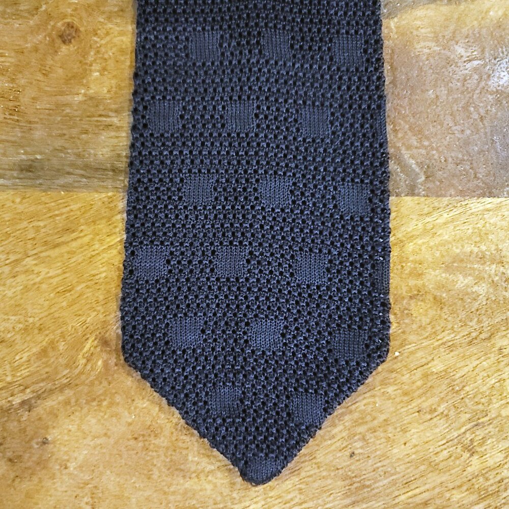 Calvin Klein Classic Blue Knit Tie